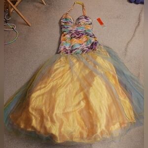 Brand New Unworn Colorful, Gorgeous Prom, Bridal, Special Event Gown Size 8